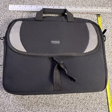 NEW TARGUS Neoprene Padded Laptop Shoulder/Messenger Case Bag Black 16" x 12"