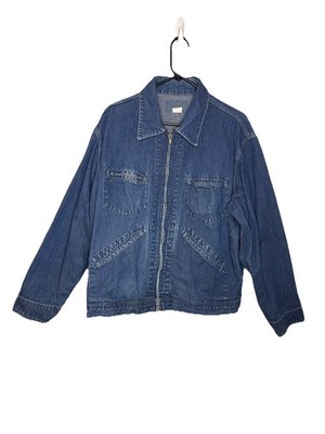 Vintage Oshkosh B'Gosh Denim Jacket Chore Coat Mens Size 46R USA Made 80s L/XL
