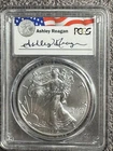 United States Mint 2016 Silver Eagle 1 oz .999 PCGS MS70 30th Reagan Legacy
