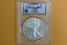 2021 $1 American Silver Eagle 1oz PCGS MS70 Nate Archibald T1 First Day Issue