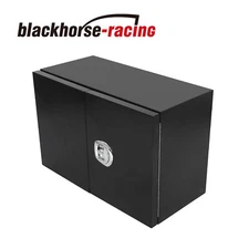 36" x 18" x 24" Steel Underbody Tool Box W/ Barn Door Heavy Duty Truck Black