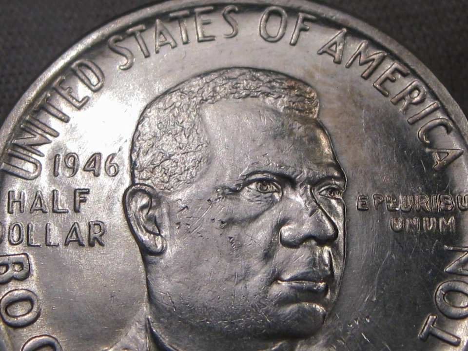 BU 1946 Booker T Washington Commemorative Half Dollar. #44 - Image 2 of 4