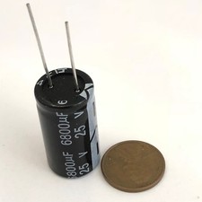 1 Piece 6800UF 25V 16X30mm Electrolytic Capacitor Aluminum Radial C34