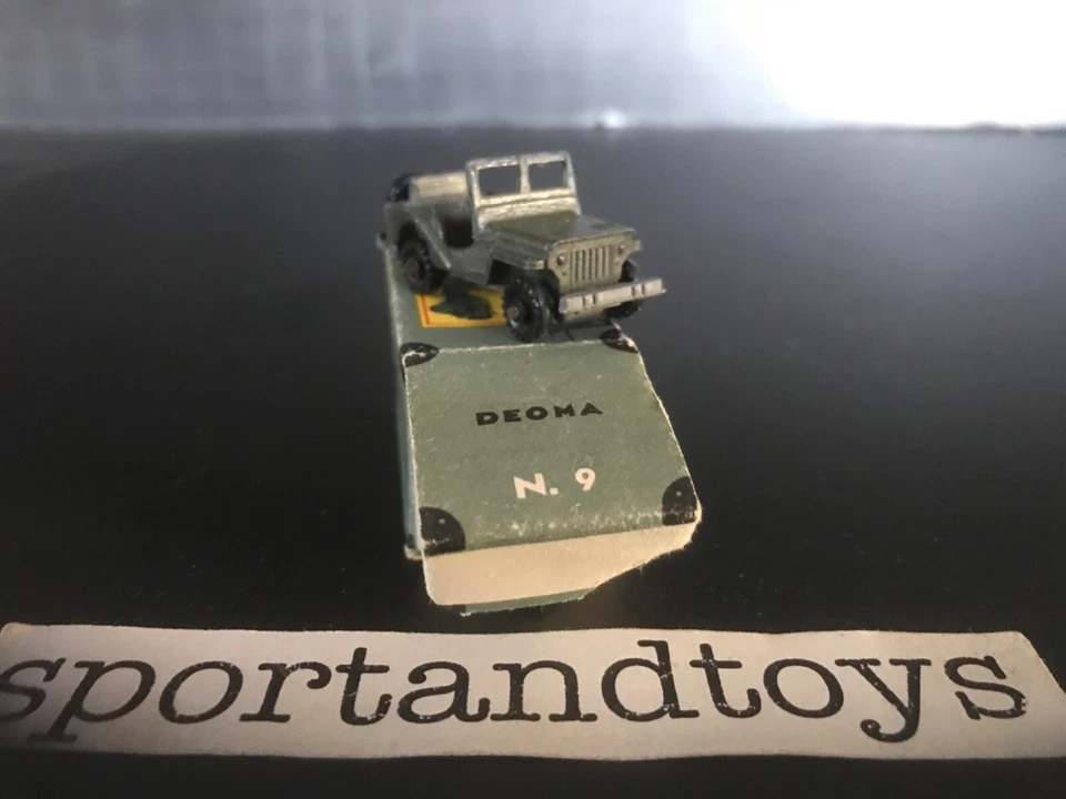 DEOMA MICROTOYS HO  1:87 JEEP MILITARE U.S. ARMY Mod. 9 METALLO ITALY 1960 - Immagine 3 di 4
