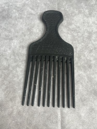 Pettine vintage Goody USA per capelli pic/lift in plastica testurizzata pick nero - Foto 6 di 6