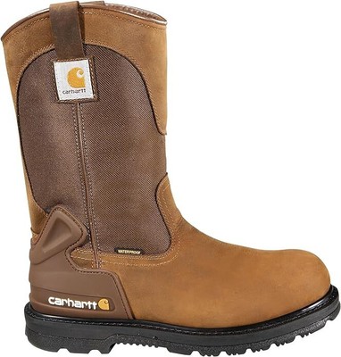 Carhartt Boots Men's 11 Inch Bison Harness Steel Toe Boots - Brown, 12 W US