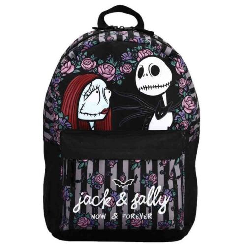 Licensed Disney Jack & Sally Nightmare Before Christmas Laptop School Backpack