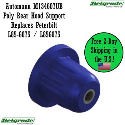 Automann M134607UB Poly Rear Hood Support Replaces Peterbilt L85