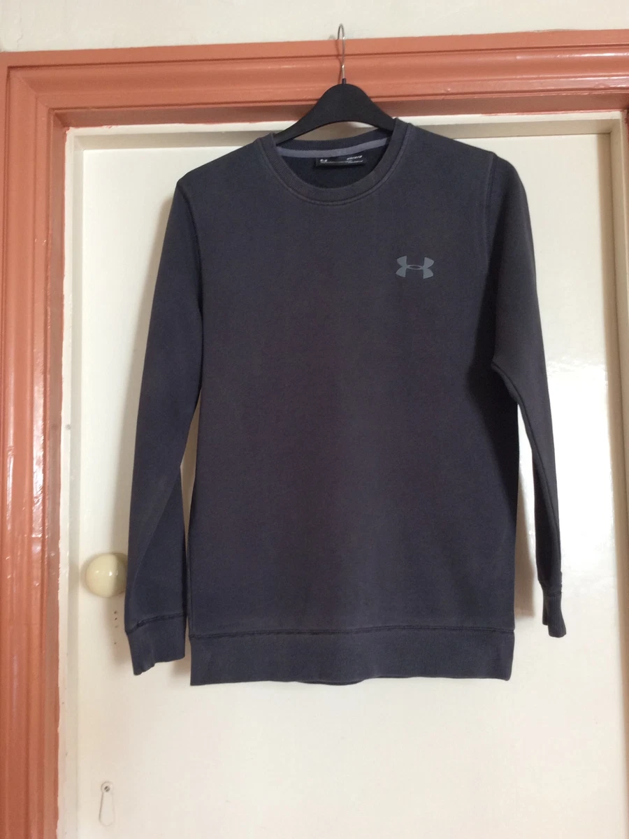 Under Armour Mens Black Crew Neck Cold Gear Sweatshirt. Size M