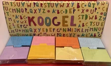 Koogel Tabbed Index Cards 640PCS 3”x2.4” Colorful Flash Card Dividers Ruled READ