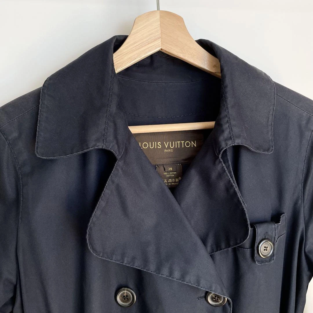 LOUIS VUITTON（LV） Louis Vuitton Trench Cappotto Navy 38