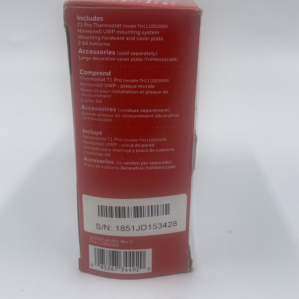 Honeywell PRO TH1110D2009 T1 NonProgrammable Thermostat 85267344920 eBay