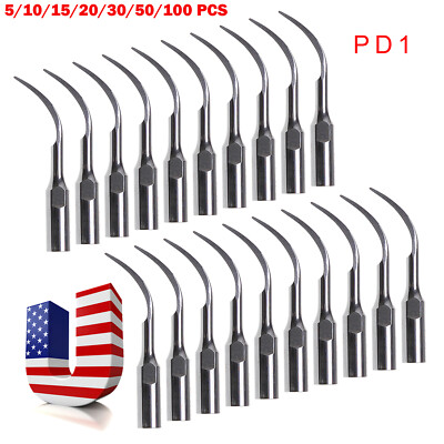 5-100pcs Dental Ultrasonic Scaler Endo Perio Scaling Tips fit DTE Satelec PD1 US