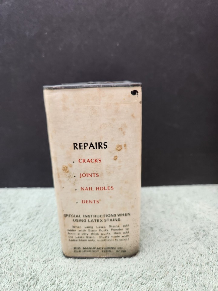 Bix Stain Putty Powder 16 oz Can Vintage Advertising Collectibles 90
