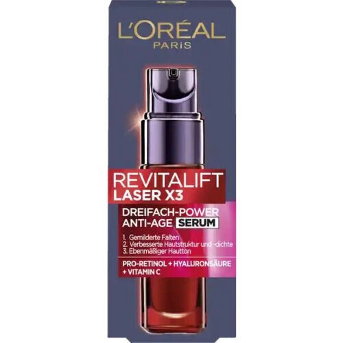 L'Oréal Revitalift Laser X3 Triple Power Anti Age Serum 30ml Nowe (38) - Zdjęcie 1 z 1