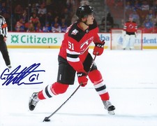 Chase Stillman Signed 8x10 Photo New Jersey Devils Autographed COA B