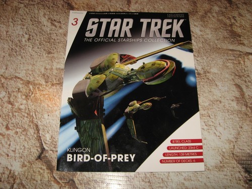 Star Trek Eaglemoss Collection Magazine Used (1) Bird Of Prey Klingon #3