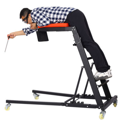 Foldable Rolling Creeper Top Easy Engine Access 4 auto body shop or Home garage