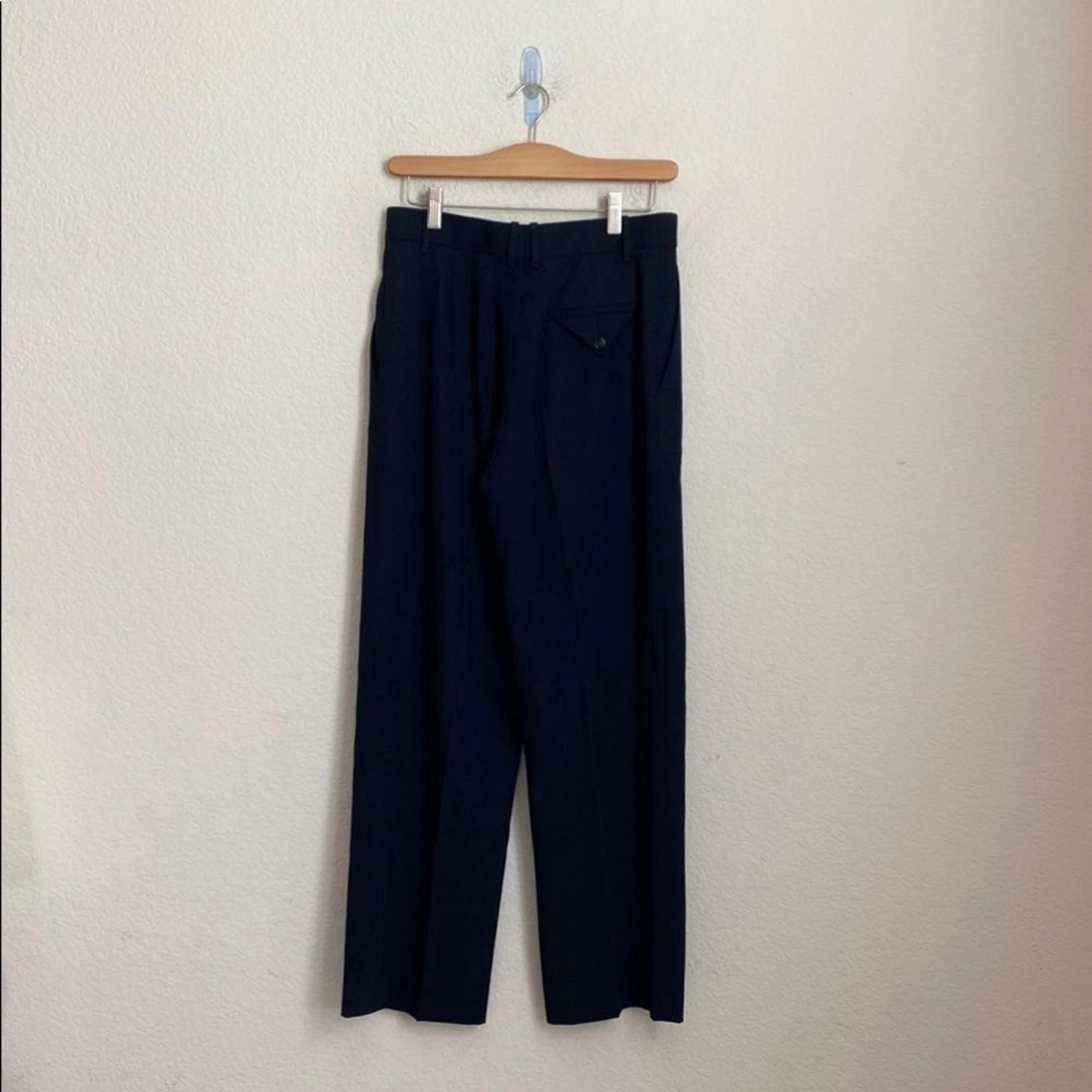Pantalone pantalone lana sartoriale Bottega Veneta colore navy taglia 40