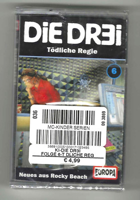 Die DR3i MC Folge 6 TÖDLICHE REGIE - Neues aus Rocky Beach Kassette 2007 NEUWARE