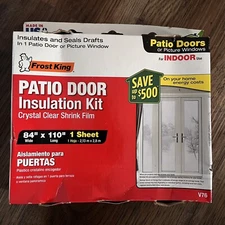 84 In. X 110 In. Clear Plastic Patio Indoor Shrink Window Kit | Frost King 2F