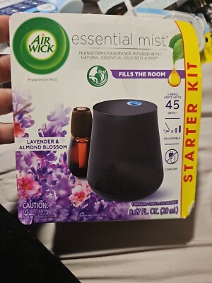 New~Air Wick Essential Mist, Essential Oil Diffuser (Diffuser+ 1 Refill)Lavender