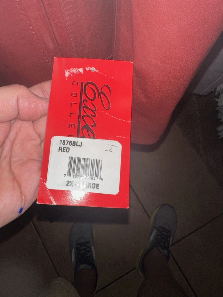 Excelled Leather Company Women’s Jacket Red/Burgundy #W36 Sz 2XL - Image 4 of 4