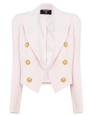Balmain Peak-lapels Fitted Jacket Size 12 (40) Genuine Rrp £1950 #r