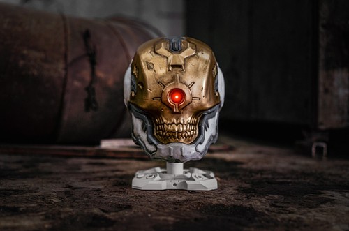 Maykr Slayer Helmet, Wearable Replica, Doom Eternal Maykr Skin, Cosplay Prop - Picture 7 of 11