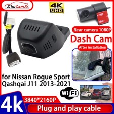 4K 2160P Wifi DVR Dash Cam Camera for Nissan Rogue Sport Qashqai J11 2013-2021