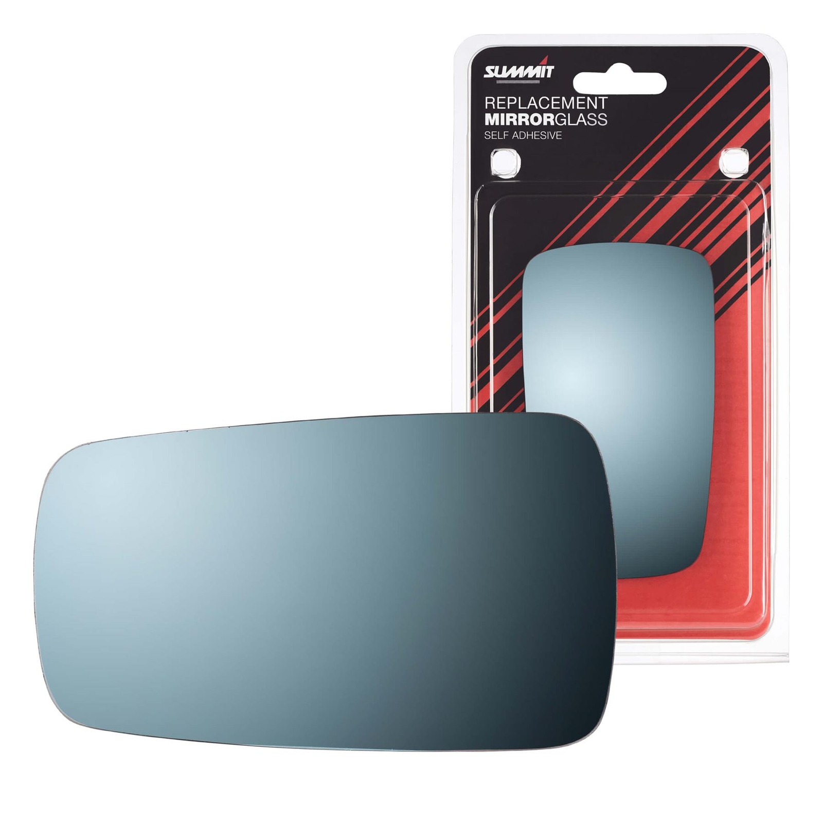 Summit Heated and Tinted Door Wing Mirror Glass With Backing Plate Left N/S Side