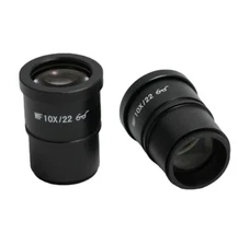 Compound Microscope Eyepieces WF10X/22 High Eye-Point 30mm Pack of 2 FotoHigh