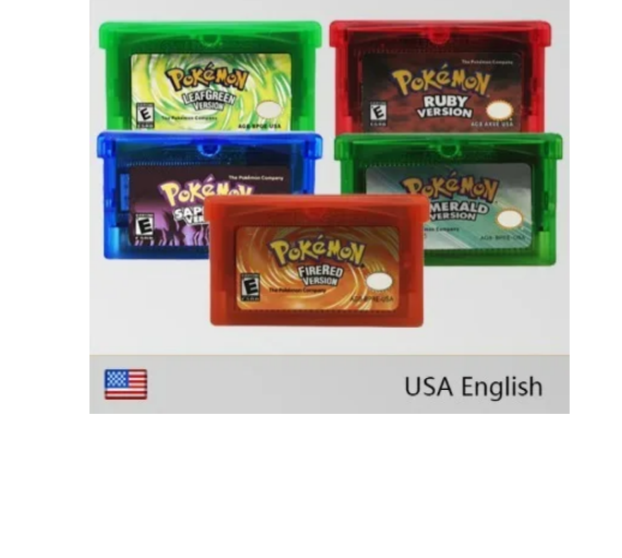 Pokemon Series GBA Game 32-Bit Video Game Cartridge Console Card