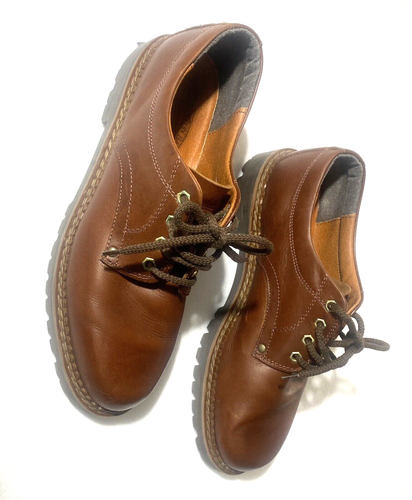Lace Up Shoes 11 MED Thornton Bay Brown Leather Upper Dressy Casual Madein ITALY - Bild 3 von 21