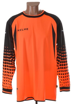 KELME TEMPLATE GOALKEEPER 2010'S ORANGE SHIRT JERSEY SIZE M ADULT