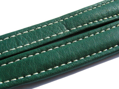 Breitling Band 16mm Kalb grün green verde Strap Calf für Faltschliesse 076-16