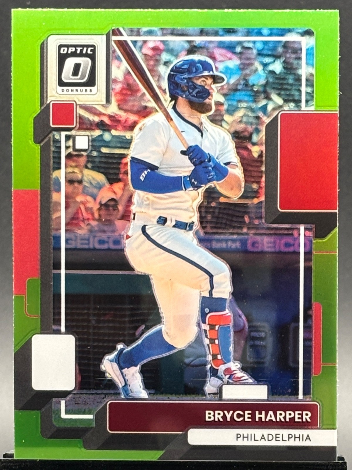 2022 Optic Bryce Harper Lime Green Phillies