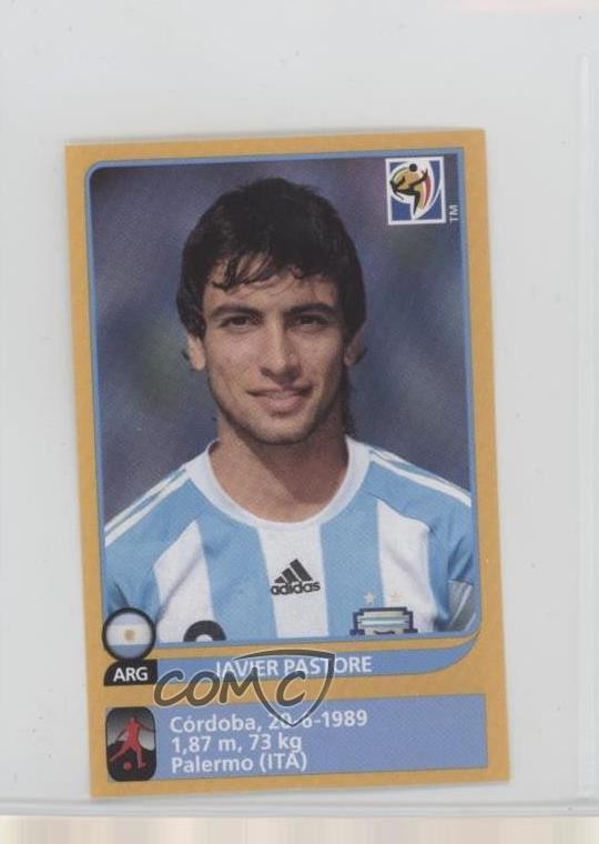 2010 Panini FIFA World Cup South Africa Album Stickers Update Javier Pastore g6p