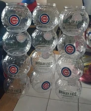 4-Lot of Chicago Cubs Wrigley Field 12oz Baseball-Shaped Souvenir Fastball Cups