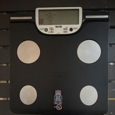 Tanita BC-601 Body Fat Scale Digital Black/Silver 150kg Visceral Fat
