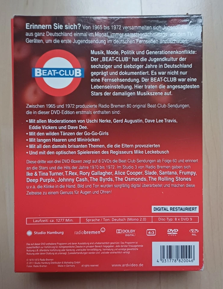 THE STORY OF - BEAT-CLUB - Vol. 1 , 2 , 3 - 3x BOX SET mit je 8 DVD - SEALED !!! - Bild 4 von 4
