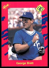 George Brett 1990 Classic Update #T6 Royals MLB READ FREE SHIPPING AutographDen