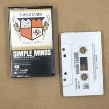 SIMPLE MINDS Cassette Tape 80s New Wave SPARKLE IN THE RAIN WATERFRONT