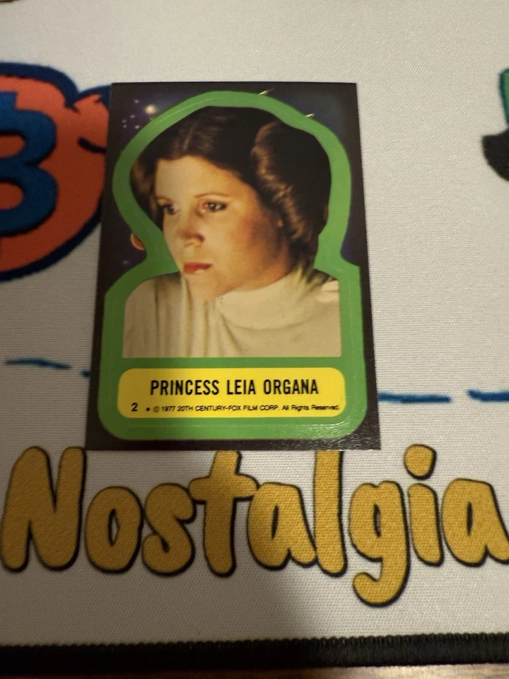 NEW Unused 1977 Star Wars Topps Series 1 Blue Complete Sticker Set 11 #1-#11 - Image 4 of 4