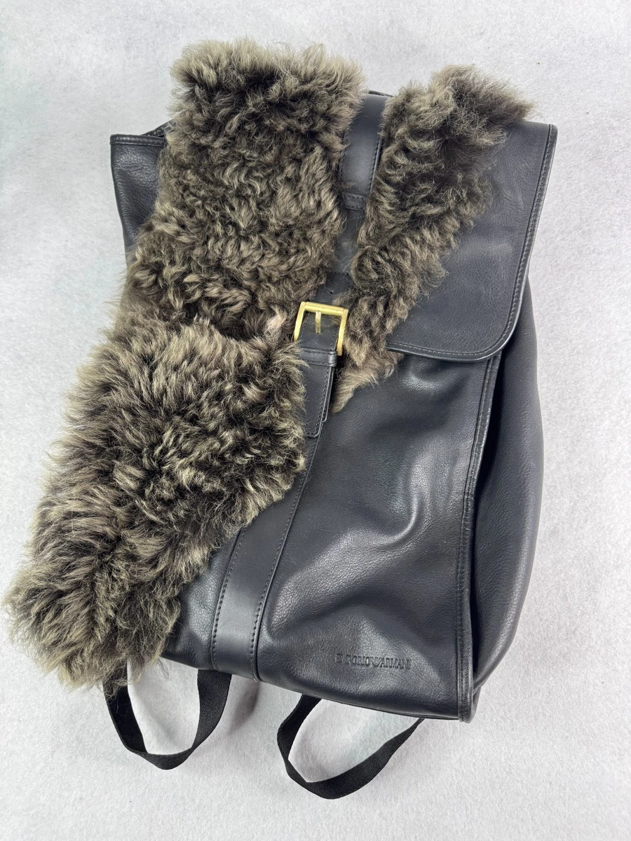 Fur Backpack Bags for Men for sale | eBay