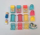 Vintage Fisher Price Little People 761 Nursery Furniture Lot  Furniture Mom Baby