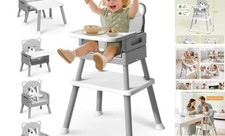 Baby Highchair for Babies and Toddlers, 6 in 1 High Chair with 5 Point