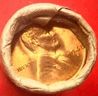 1943-S BU / 1948-S OLDER ROLL LINCOLN WHEAT CENT PENNY IN THE SAN FRANCISCO WRAP