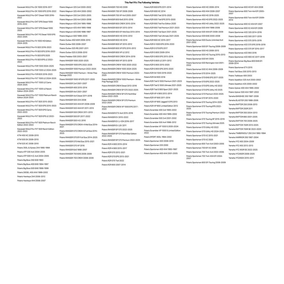 (Paquete de 4) Rueda en cascada Tusk 4/156 negro mate para Yamaha Raptor 700R 2013-2023 Foto 2 de 4