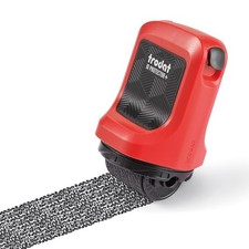 Trodat ID Protector+ Ink Roller – Impression: 1 inch (2.5cm) wide, Red Body